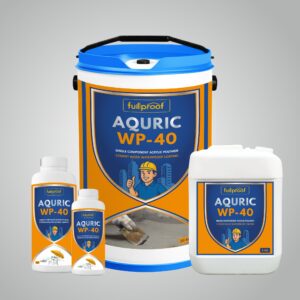 AQURIC WP-40 acrylic polymer waterproofing coating.