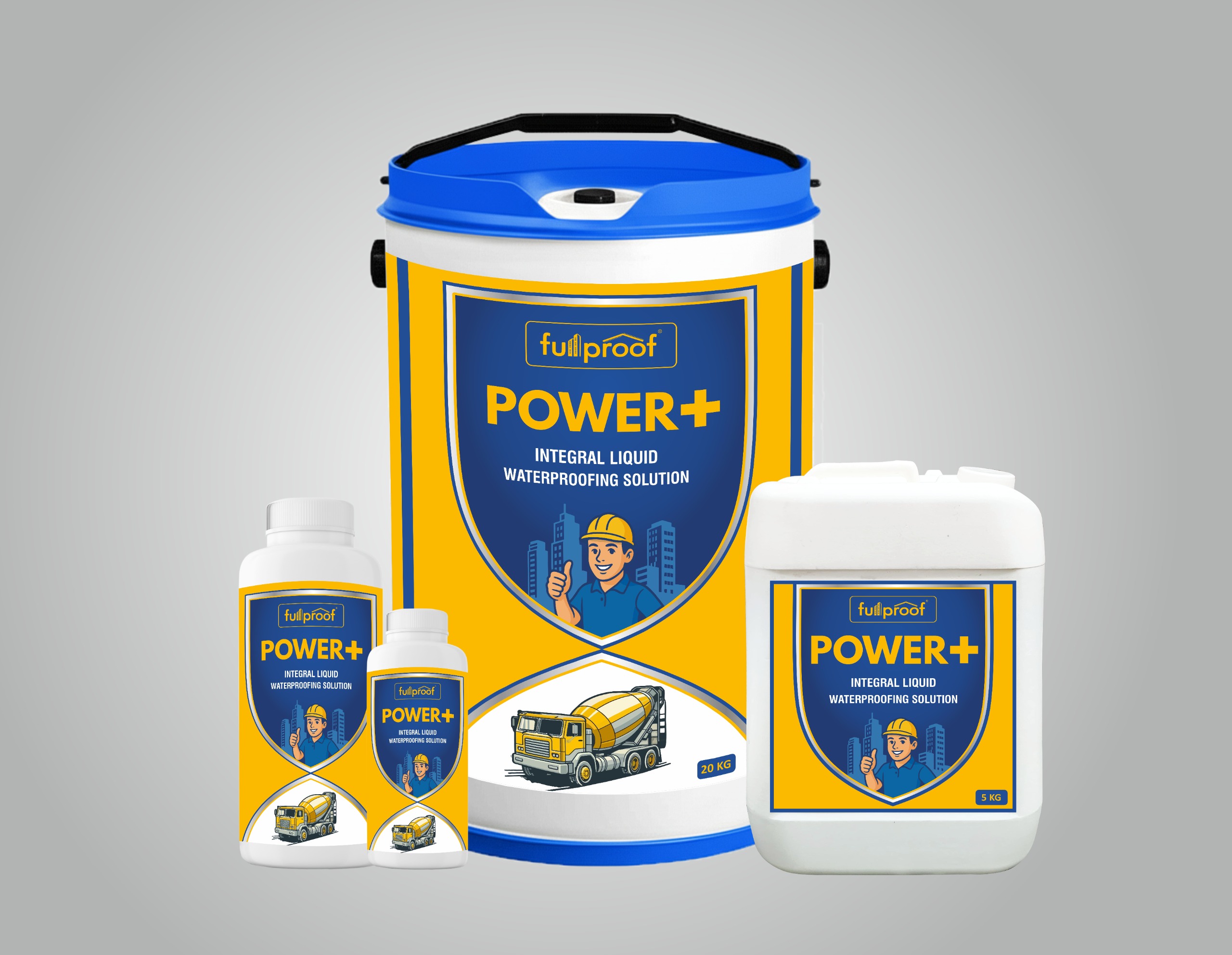 POWER+ internal waterproofing liquid chemical.